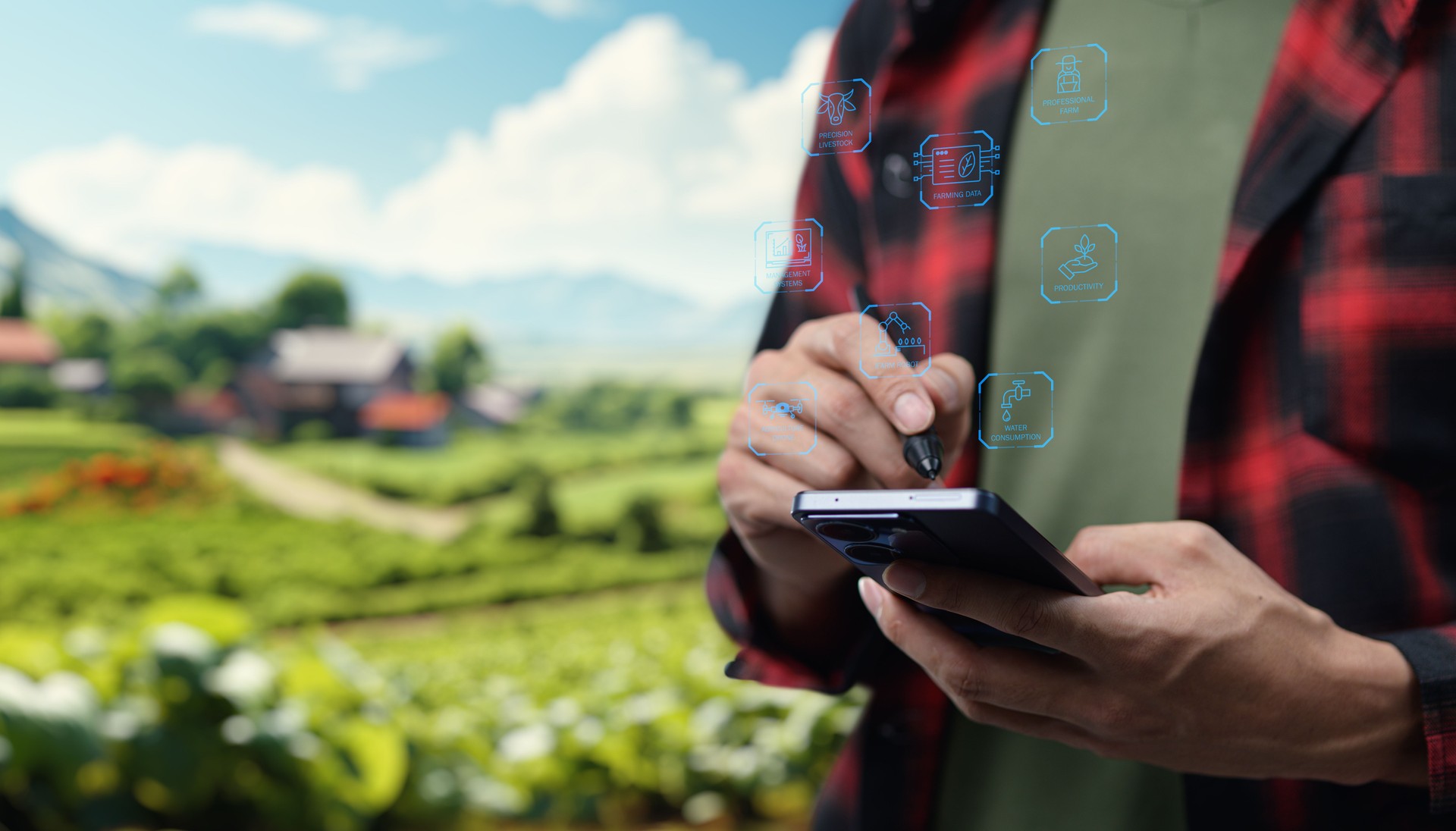 Intelligente landwirtschaftliche Betriebe nutzen fortschrittliche Technologien wie Sensoren, Drohnen und automatisierte Maschinen, um die Ernte zu überwachen, den Viehbestand zu verwalten und die landwirtschaftlichen Praktiken zu optimieren, was zu mehr E